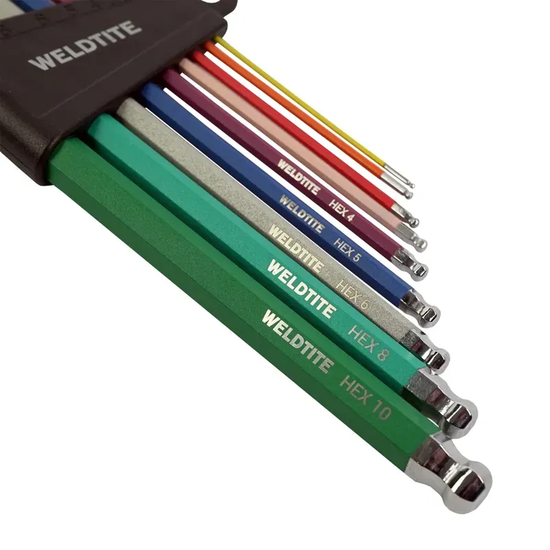 Weldtite Colour Coded Hex Key Set - 1.5-10mm-1