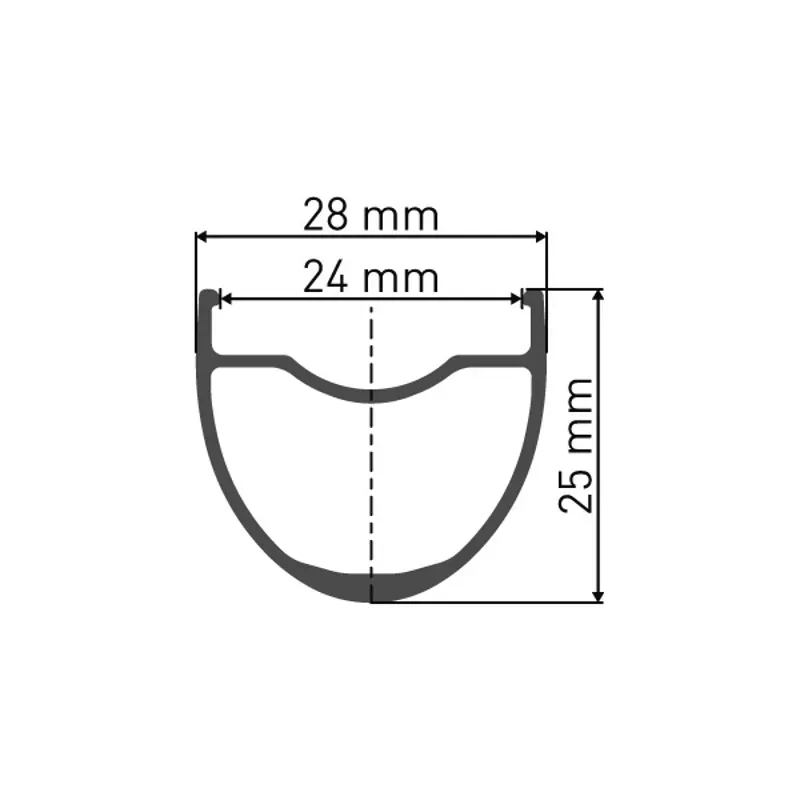 WHEL DT HG18 C DB 110x12 700 FR Black front 700c x 24 mm alloy clincher-1