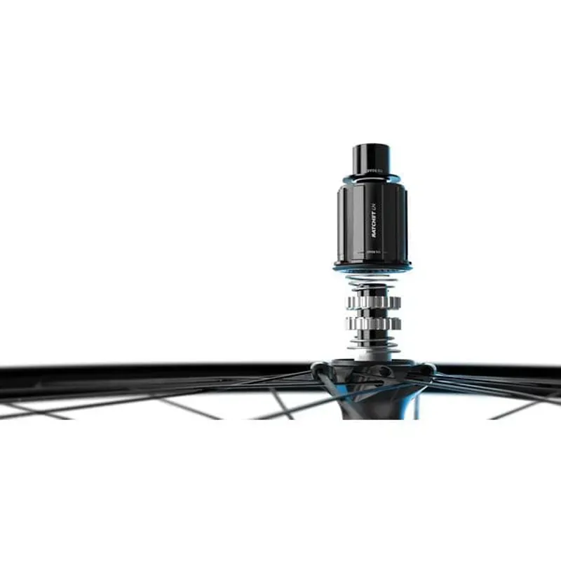 WHEL DT HG18 C DB 110x12 700 FR Black front 700c x 24 mm alloy clincher-3