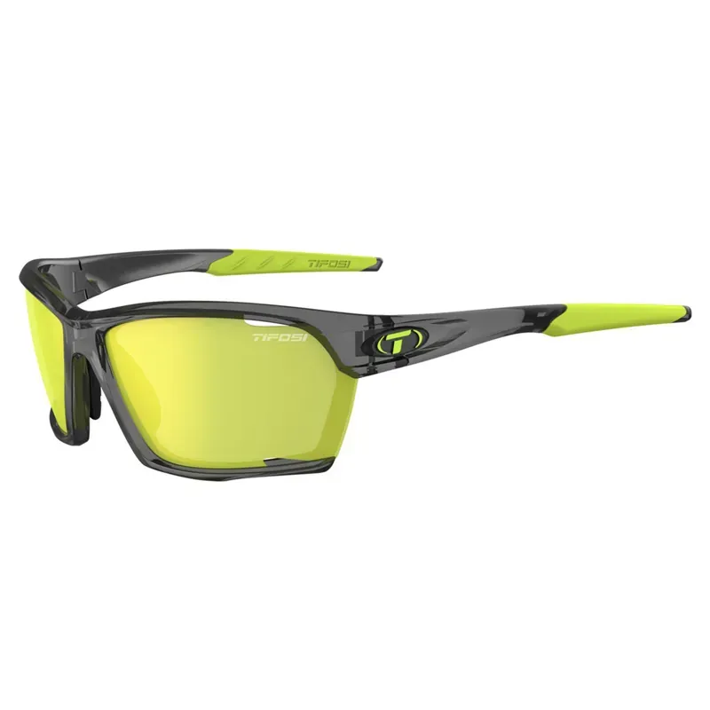 Tifosi Kilo Interchangeable Clarion Lens Sunglasses in Crystal Smoke/Clarion Yellow